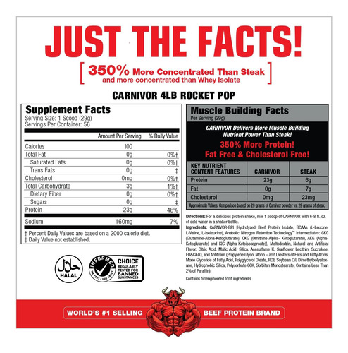 Proteína Em Pó Musclemeds Carnivor Beef Isolate 1,6 Kg - Imagem 2
