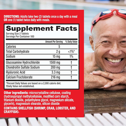Suplemento Move Free Advanced Glucosamine Fruitex B 200ct - Imagem 3