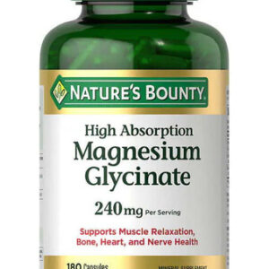 Magnésio Glicinato 240mg Nature Bounty 180 Cápsulas
