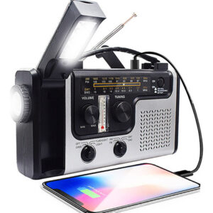 Manivela Solar De Rádio Durável Am/fm/sw Portable Survival E