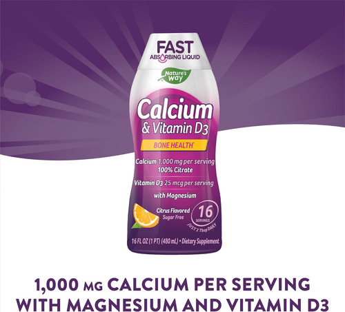 Suplemento De Cálcio E Vitamina D3 Da Natures Way, 16 Onças - Imagem 6