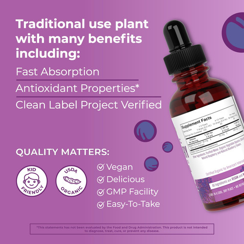 Suplemento De Xarope De Sabugueiro Maryruth's Organic 30ml D - Imagem 4