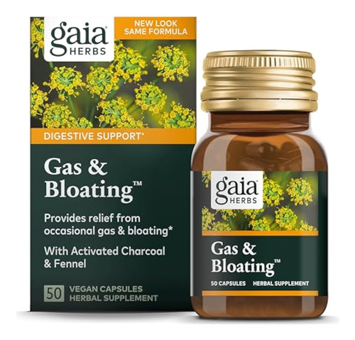 Gaia Herbs, Gases E Inchaço - Proporciona Alívio De