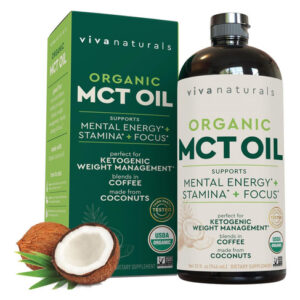 Óleo Mct Orgânico Viva Naturals 32 Fl Oz - Melhor Óleo Mct O