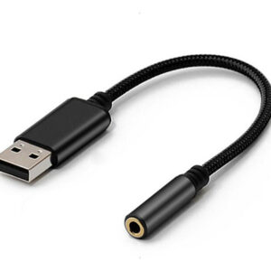 Adaptador De Áudio De 3 Conectores De Fone De Ouvido Usb Par