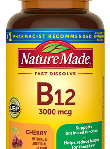 Suplemento De Vitamina B12 Sublingual Nature Made 3000mcg 40