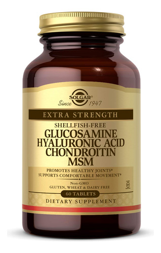 Suplemento Solgar Glucosamina Ácido Hialurônico Condroitina