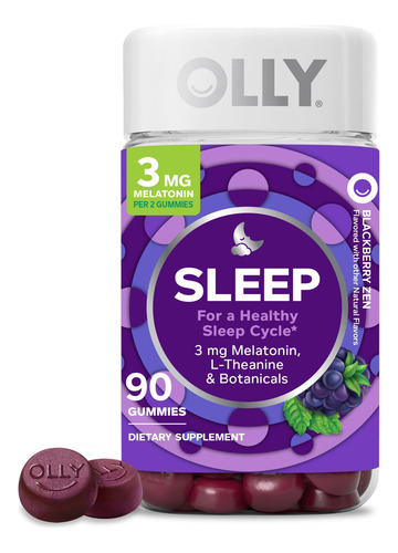 Suplemento Para Dormir Olly Sleep Gummy 3 Mg De Melatonina 9
