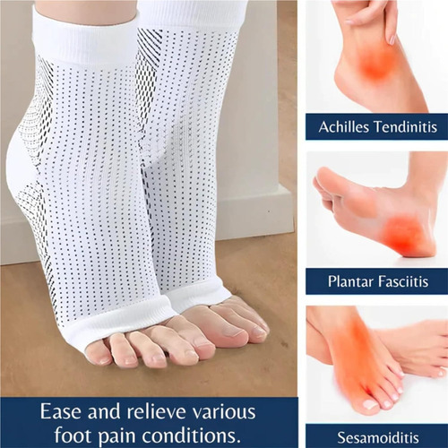 6 Pares De Meias De Neurocompressão, - Imagem 4