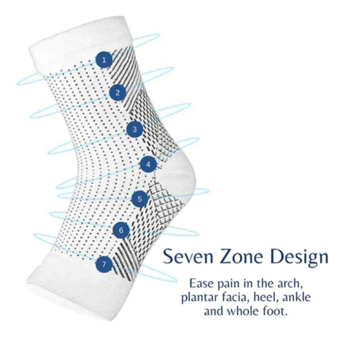 6 Pares De Meias De Neurocompressão, - Imagem 7