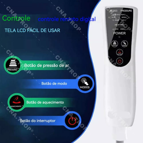 Bota De Compressão Pneumática De Massageador De Pernas Xl001 - Imagem 4