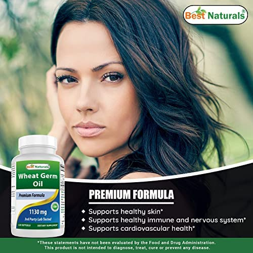 Óleo De Gérmen De Trigo Best Naturals 1130 Mg 120 Cápsulas - Imagem 3