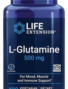 Extensão Da Vida L-glutamina, 500 Mg L-glutamina, Aminoácido