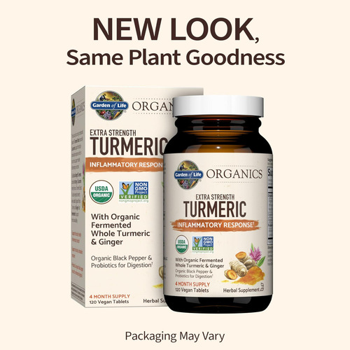 Garden Of Life Organics Resposta Inflamatória De Cúrcuma De - Imagem 2