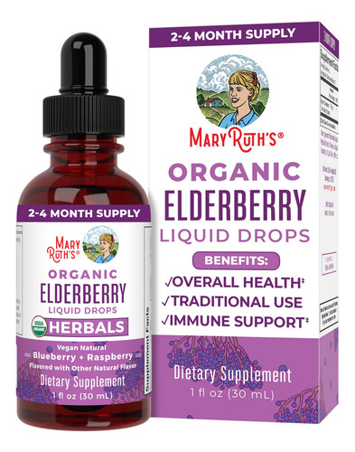 Suplemento De Xarope De Sabugueiro Maryruth's Organic 30ml D