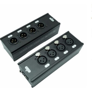 Extensor De Sinal De Rede De 4 Canais 4 Xlr Para Rj45 Extens