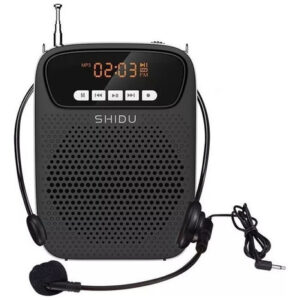 A 15w Para Professor Com Microfone Preto