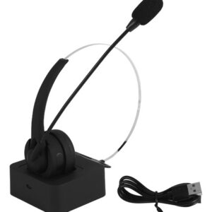 Fone De Ouvido Sem Fio Com Microfone, Base De Carregamento,