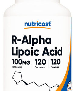 Suplemento Nutricost Ácido R-alfa-lipóico 100mg 120 Cápsulas