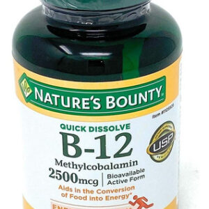 Vitamina B12 2500mcg Nature Bounty 300 Comprimidos