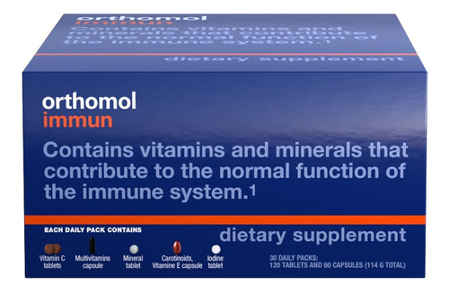 Suplemento Orthomol Immun Em Comprimidos E Cápsulas, Forneci
