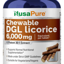 Nusapure Dgl Alcaçuz Deglicirrizinado 6.000 Mg 200 Pastilhas