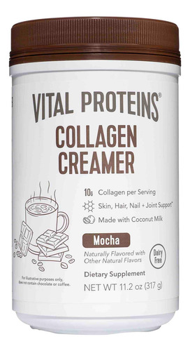 Creme De Café Vital Proteins, Colágeno, À Base De Leite De C