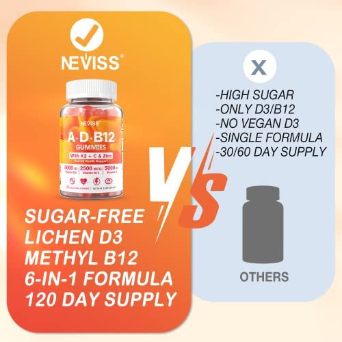 Vitamina Adk Sem Açúcar + Gomas B12 Para Adultos - Fornecim - Imagem 6