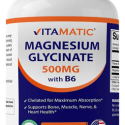 Glicinato De Vitamina E Magnésio 500 Mg Por Comprimido - 180