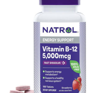 Comprimidos De Dissolução Rápida De Vitamina B12 Natrol, Pro