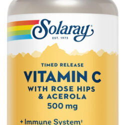 Suplemento De Vitamina C Solaray Com Rosa Mosqueta E Acerola
