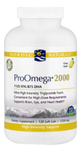 Nordic Naturals Proomega 2000, Sabor Limão - 90 Cápsulas Em
