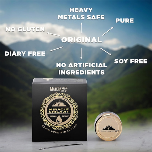 Suplemento De Resina Miracle Himalayan Shilajit 18g Com Mais - Imagem 6