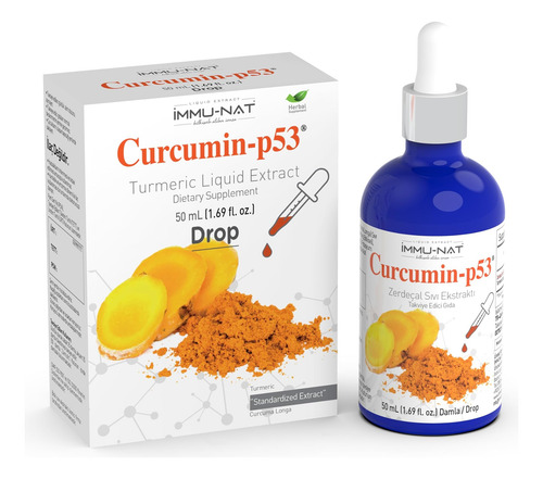 Extrato De Líquido Com Curcumina -p53 De Açafrão Immu -nat - - Imagem 3