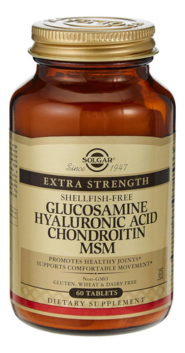 Solgar Glucosamina Hialurônica Condroitina Msm (sem Moluscos - Imagem 2