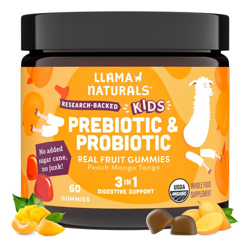 Vitaminas Gomosas Llama Naturals Prebiótico E Probiótico Kid