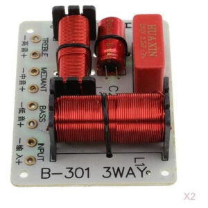 2 Pcs Agudos Graves 3 Vias Divisor De Áudio Crossover Placa