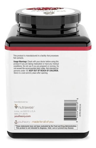 Fórmula Antioxidante Avançada Youtheory Resveratrol - Prem.. - Imagem 5