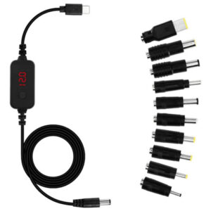 / Cabo Adaptador Dc To Boost 5v 9v 12v 15v 20v Ajustável