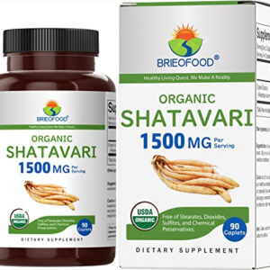 Suplemento Brieofood Shatavari Organic 1500mg 90 Comprimidos