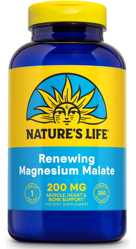 Magnésio Dimalato 200mg - Nature's Life - Comprimidos