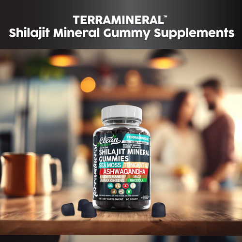Gommias Terramineral Shilajit Com Moss Sea Irlandês Tongkat - Imagem 6