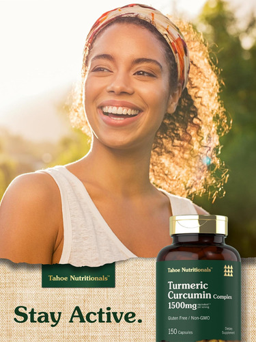 Suplemento De Cúrcuma Tahoe Nutritionals | 1500mg | 150 Cáps - Imagem 7