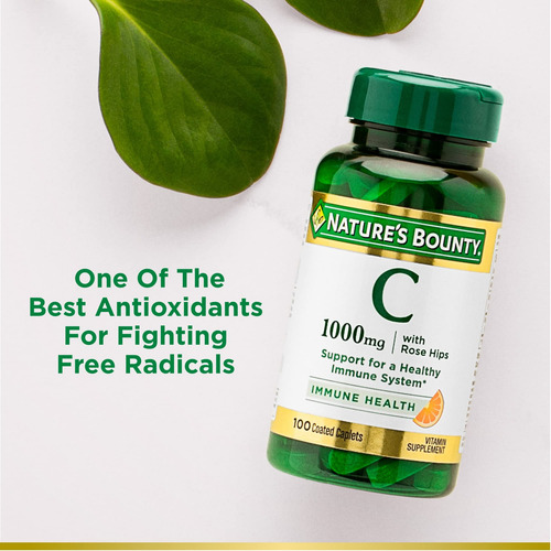 Suplemento Nature's Bounty Vitamina C 1000 Mg 100 Cápsulas - Imagem 4