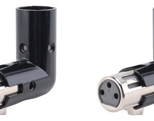 Adaptador Angular Xlr Giratório De 2 Peças, Duplo Macho E Fê