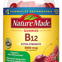 B12 3000mcg Nature Made 160 Gomas