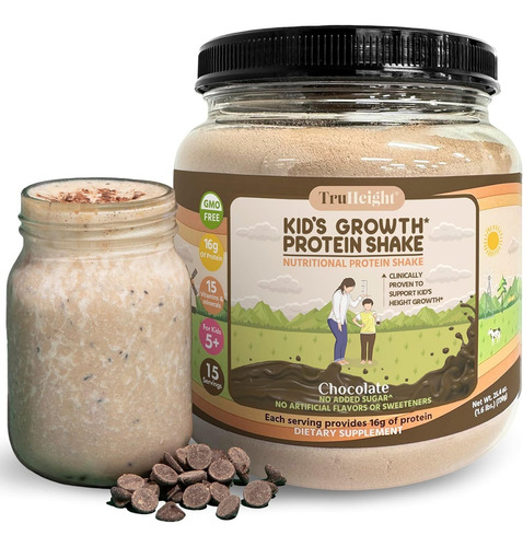 Shake De Proteína De Crescimento Infantil Truheight 720g