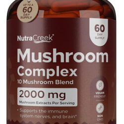 Suplemento Nutracreek Mushroom Complex 180 Cápsulas