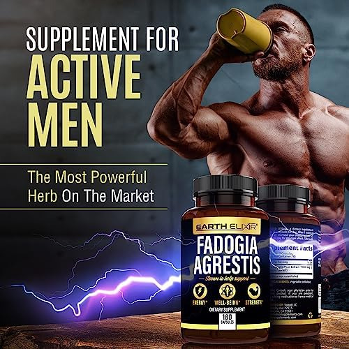 Suplemento Earth Elixir Fadogia Agrestis 1000 Mg (180 Cápsul - Imagem 3