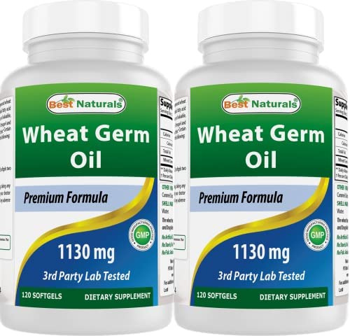 Óleo De Gérmen De Trigo Best Naturals 1130 Mg 120 Cápsulas